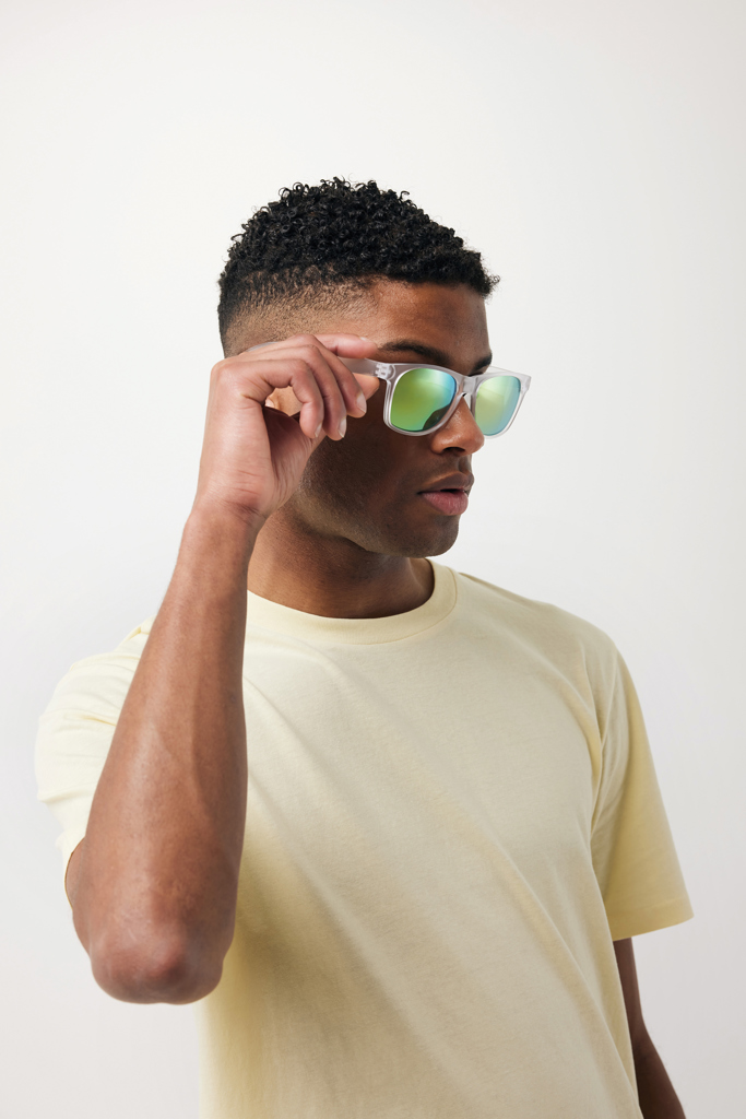 XD Collection Gleam Sonnenbrille aus RCS-recyceltem PC mit verspiegelten Gläsern