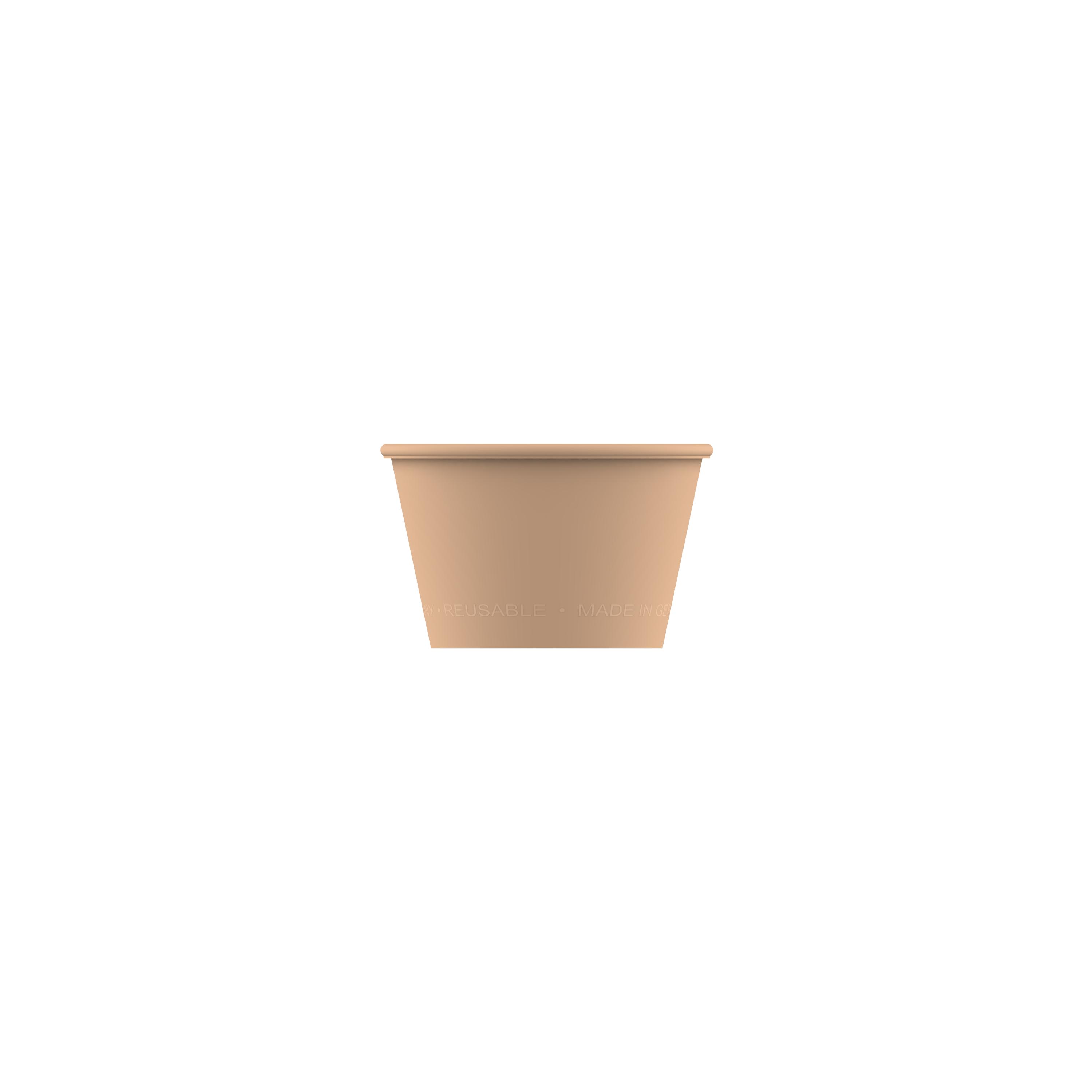 Becher "ToGo", 0,1 l – TopView_braun Becher "ToGo", 0,1 l
