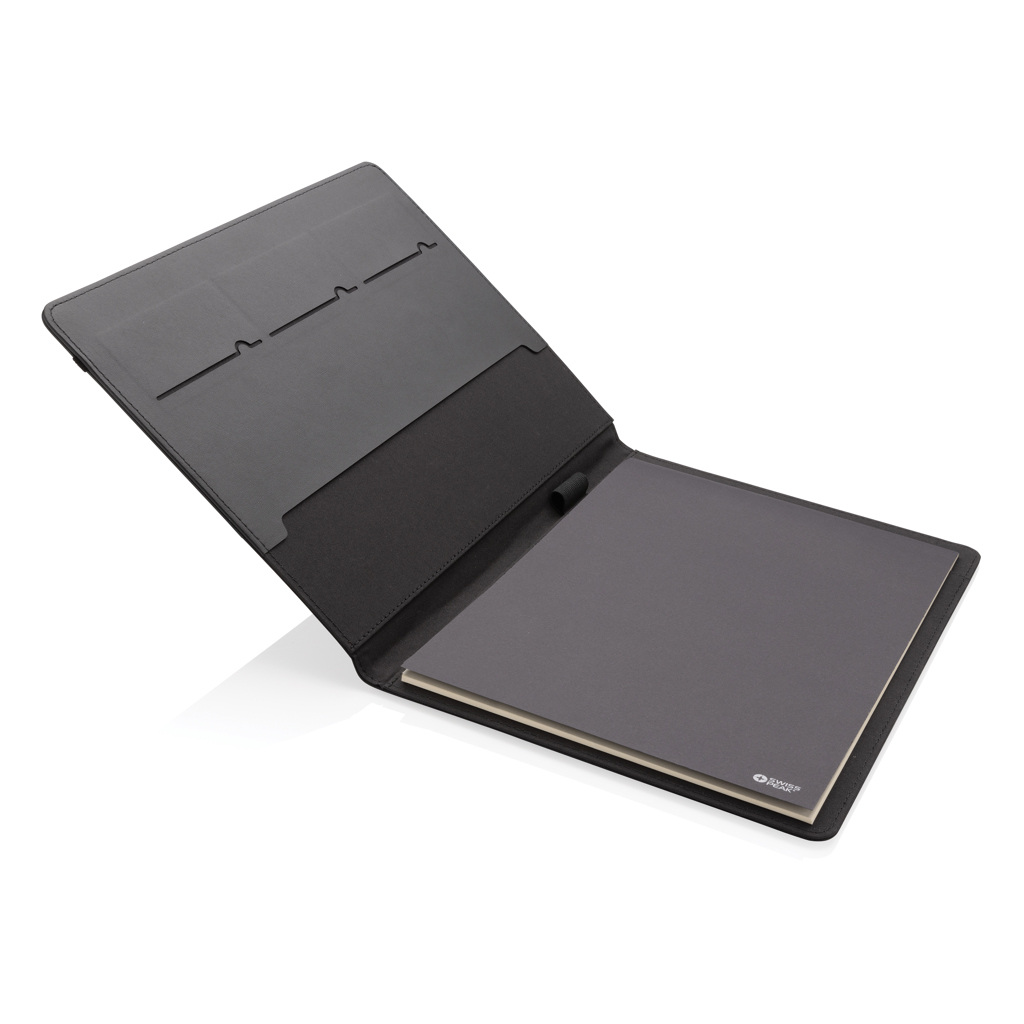 Swiss Peak Script AWARE A4-Portfolio aus recyceltem rPET mit FSC-Notizblock