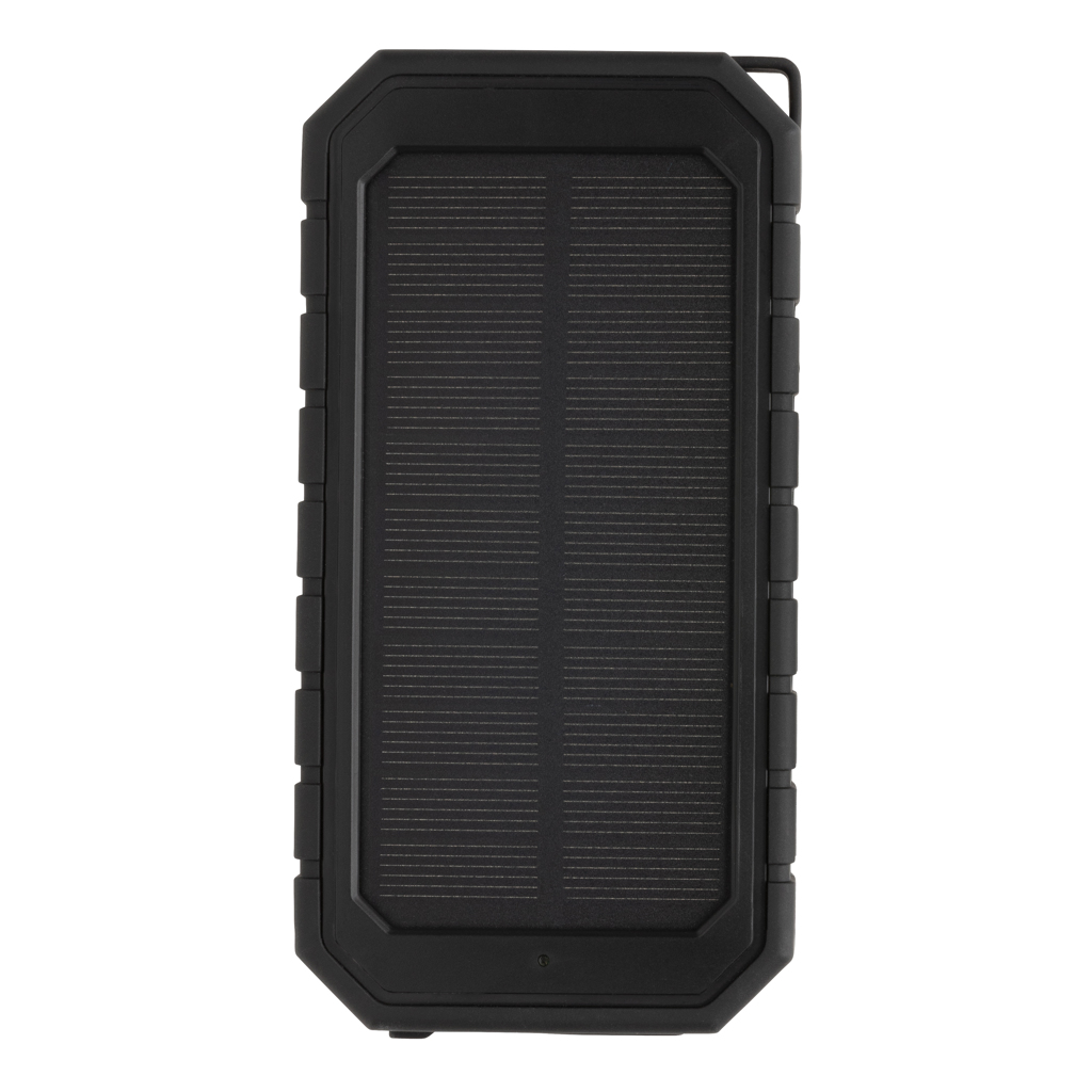 XD Collection Solar-Powerbank 10.000 mAh mit 10 W Wireless-Charging aus RCS-Recycling-ABS XD Collection Solar-Powerbank 10.000 mAh mit 10 W Wireless-Charging aus RCS-Recycling-ABS