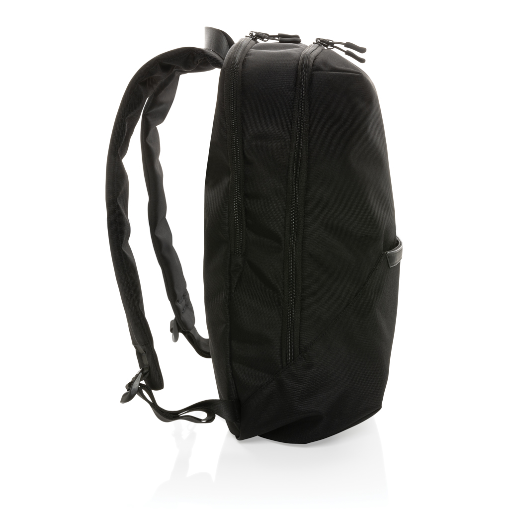 Impact AWARE 1200D 15,6 Zoll Laptop-Rucksack aus recyceltem PET mit Logo bedrucken