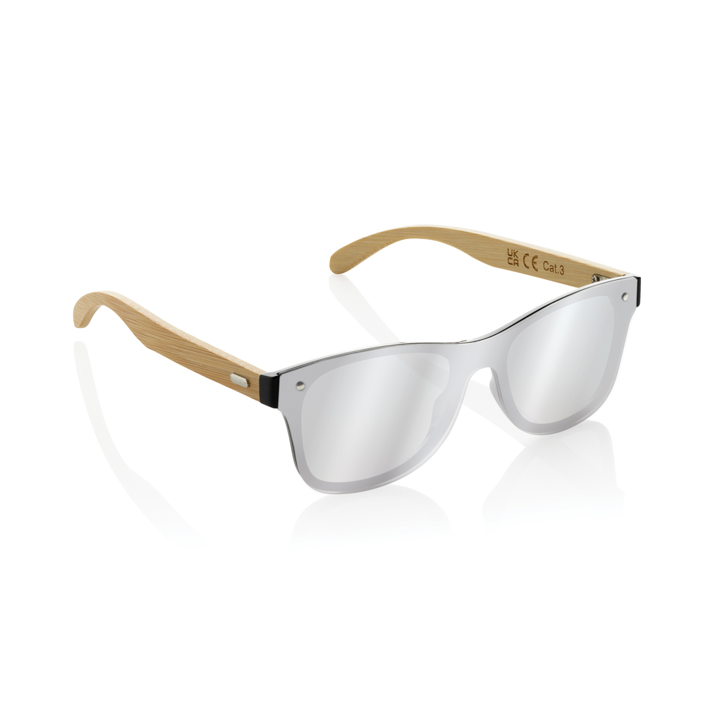 Prism Sonnenbrille aus recyceltem PC mit FSC-Bambusbügeln (RCS) Prism Sonnenbrille aus recyceltem PC mit FSC-Bambusbügeln (RCS)