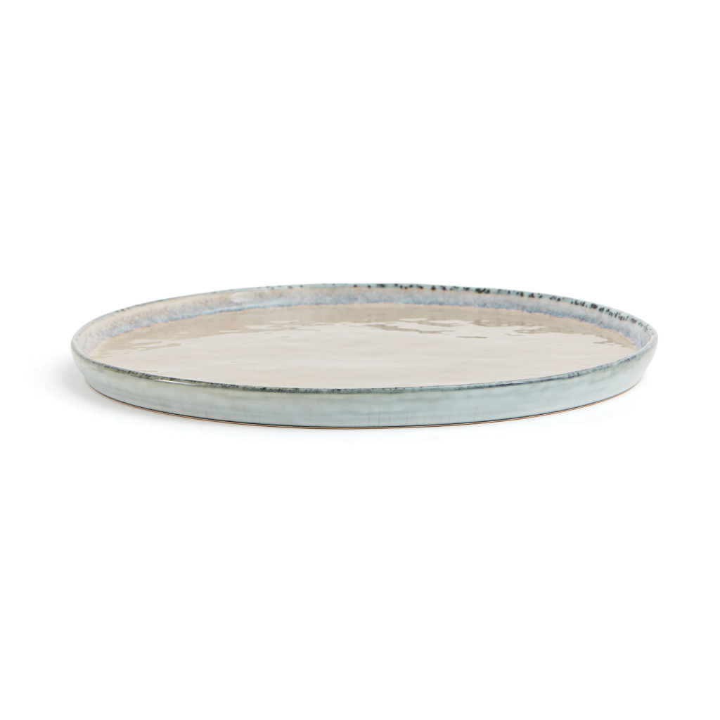 Vinga Nomimono Steingut-Teller 2er-Set, 26,5 cm, schwarz