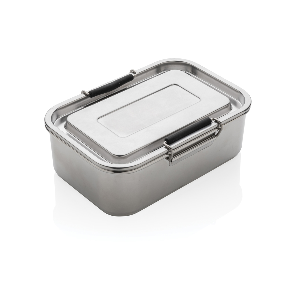 XD Collection Lunchbox aus RCS-Edelstahl, 0,8 L, auslaufsicher, mit Logo