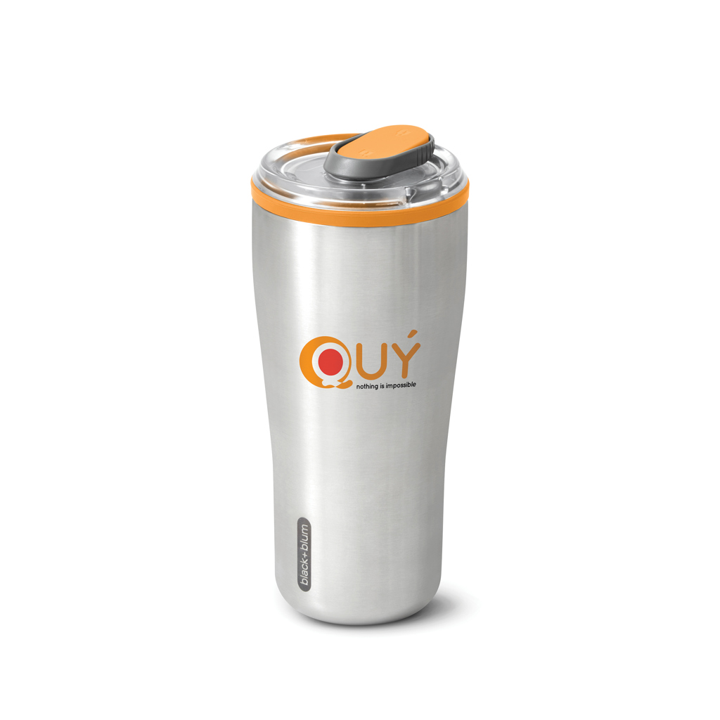Black+Blum Reisebecher 600 ml, doppelwandig isoliert mit Logo-Gravur Black+Blum Reisebecher 600 ml, doppelwandig isoliert mit Logo-Gravur