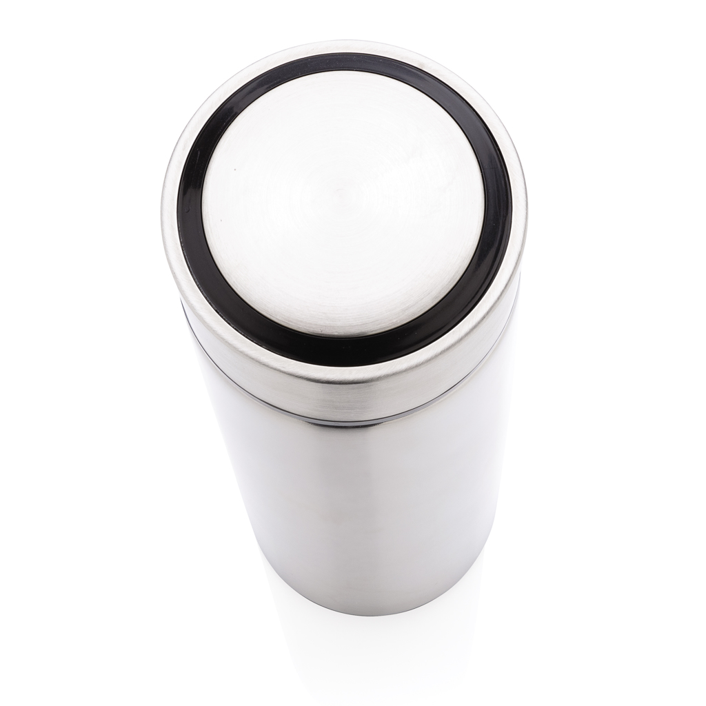 Edelstahl Vakuum-Thermoflasche 450ml auslaufsicher silber