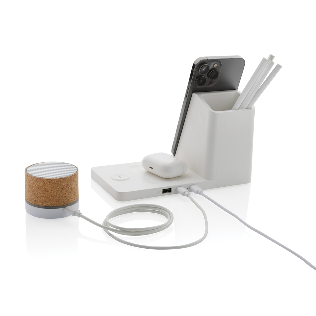 BambooCharge Pro 15W Triple Power Hub – Ideales Werbegeschenk für Events BambooCharge Pro 15W Triple Power Hub – Ideales Werbegeschenk für Events