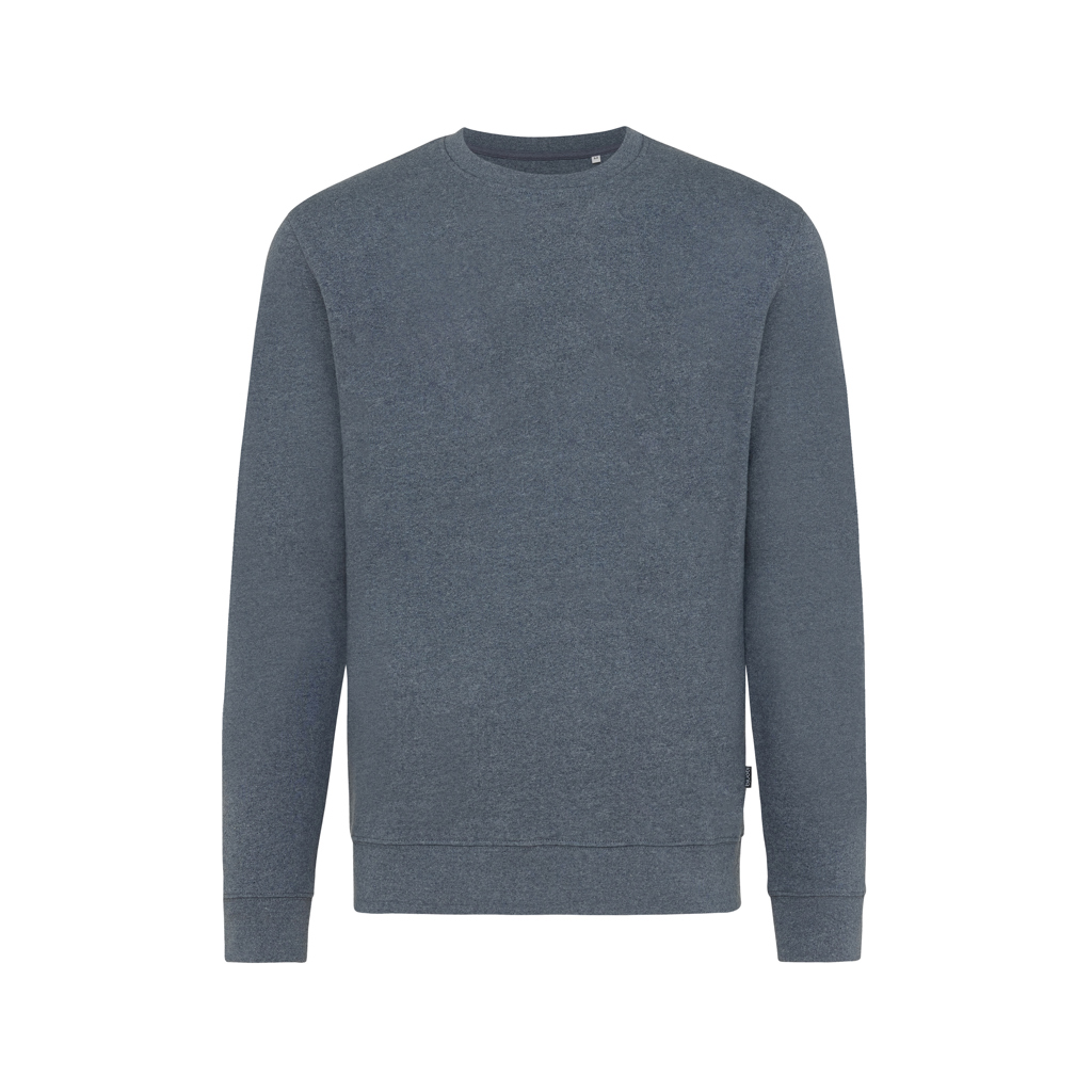 IQONIQ Denali Rundhals-Sweater aus 50% recycelter und 50% Bio-Baumwolle, ungefärbt