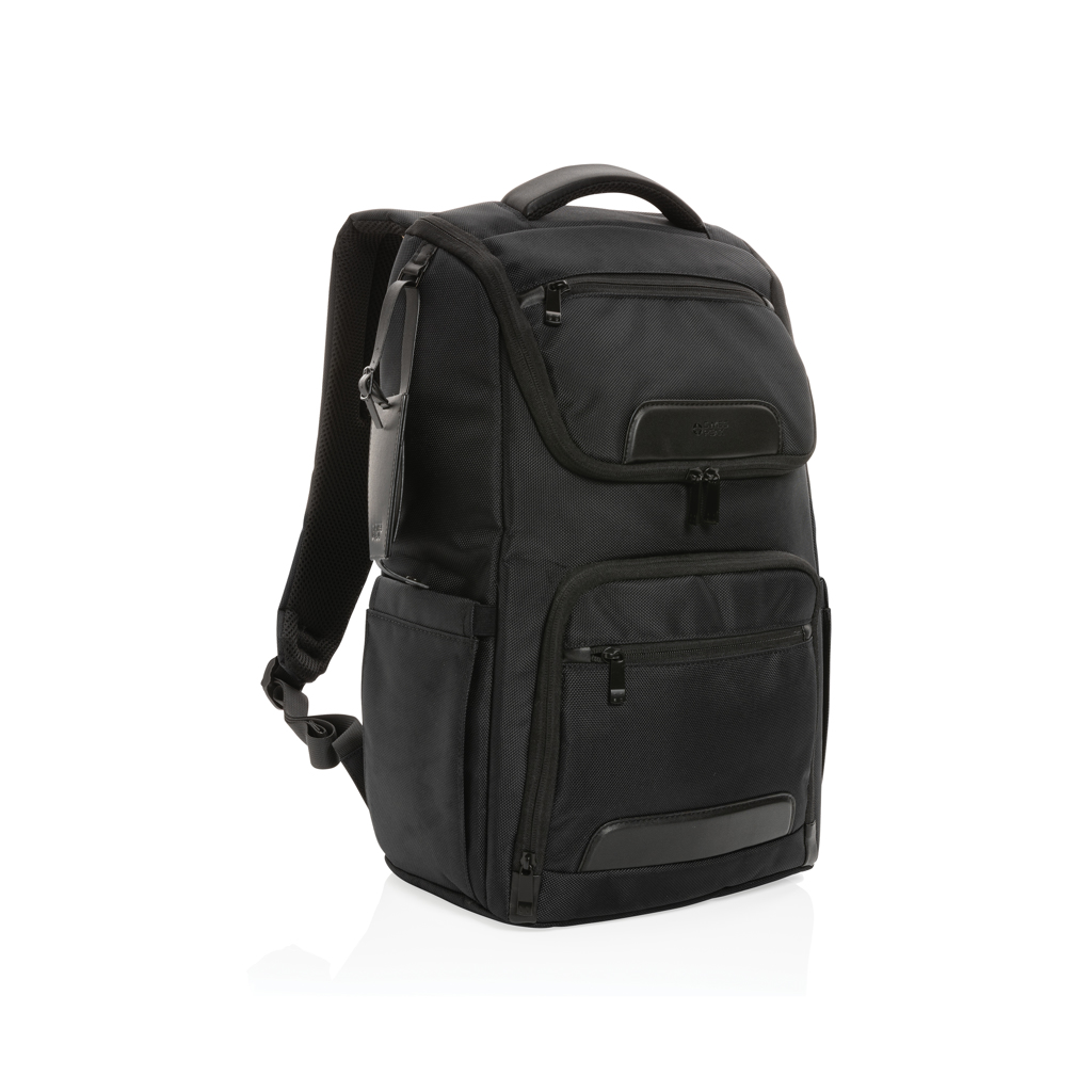 Swiss Peak Voyager 15.6" Laptop-Rucksack aus rPET, schwarz Swiss Peak Voyager 15.6" Laptop-Rucksack aus rPET, schwarz