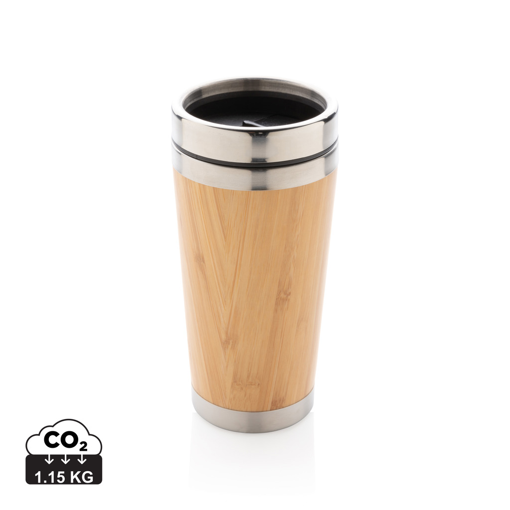 Bambus & Edelstahl 304 Thermobecher 450ml – braun Bambus & Edelstahl 304 Thermobecher 450ml – braun