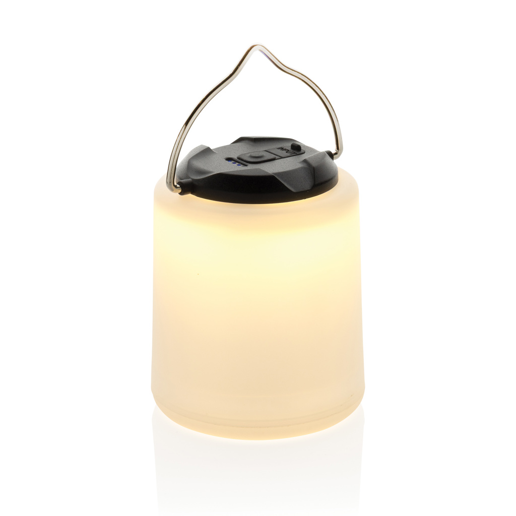 XD Collection Limio LED-Tischlampe aus RCS-recyceltem ABS, USB-C, IPX4
