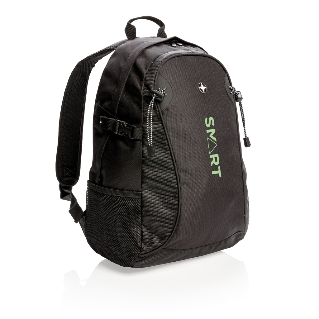 Swiss Peak Outdoor Rucksack aus 600D/1680D Polyester — bedruck- und bestickbar