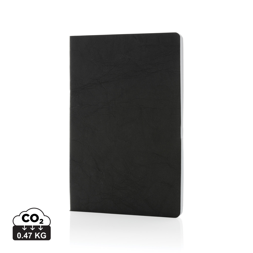 Salton A5 Notizbuch aus Kraftpapier mit 75 % Recyclinganteil (GRS) — bedruckbar