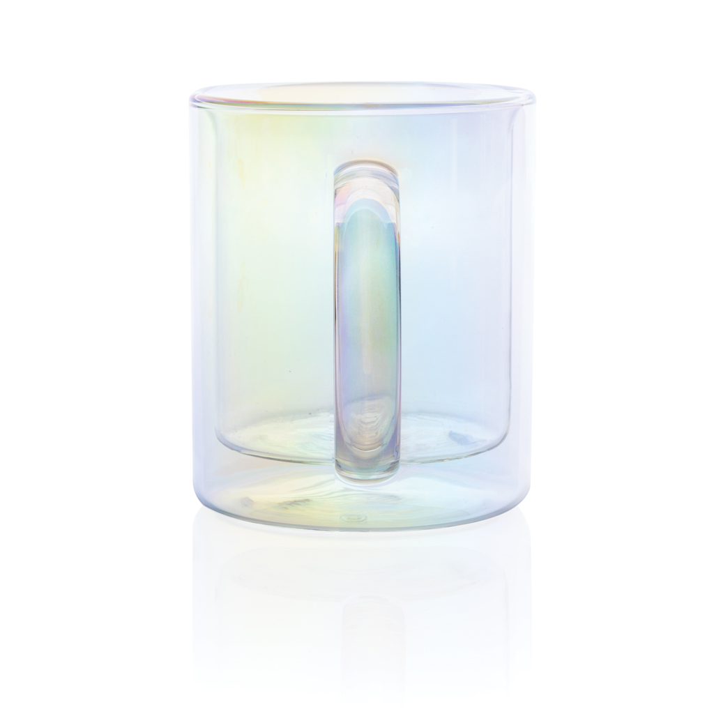 Doppelwand-Glasbecher 330ml, Borosilikat – transparent