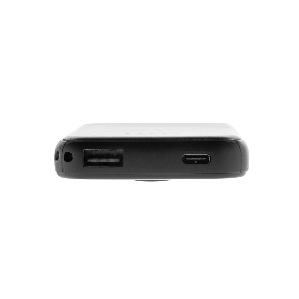 XD Collection Stellar 5.000 mAh Magnet-Powerbank mit kabellosem 5W-Laden, RCS-recyceltes ABS