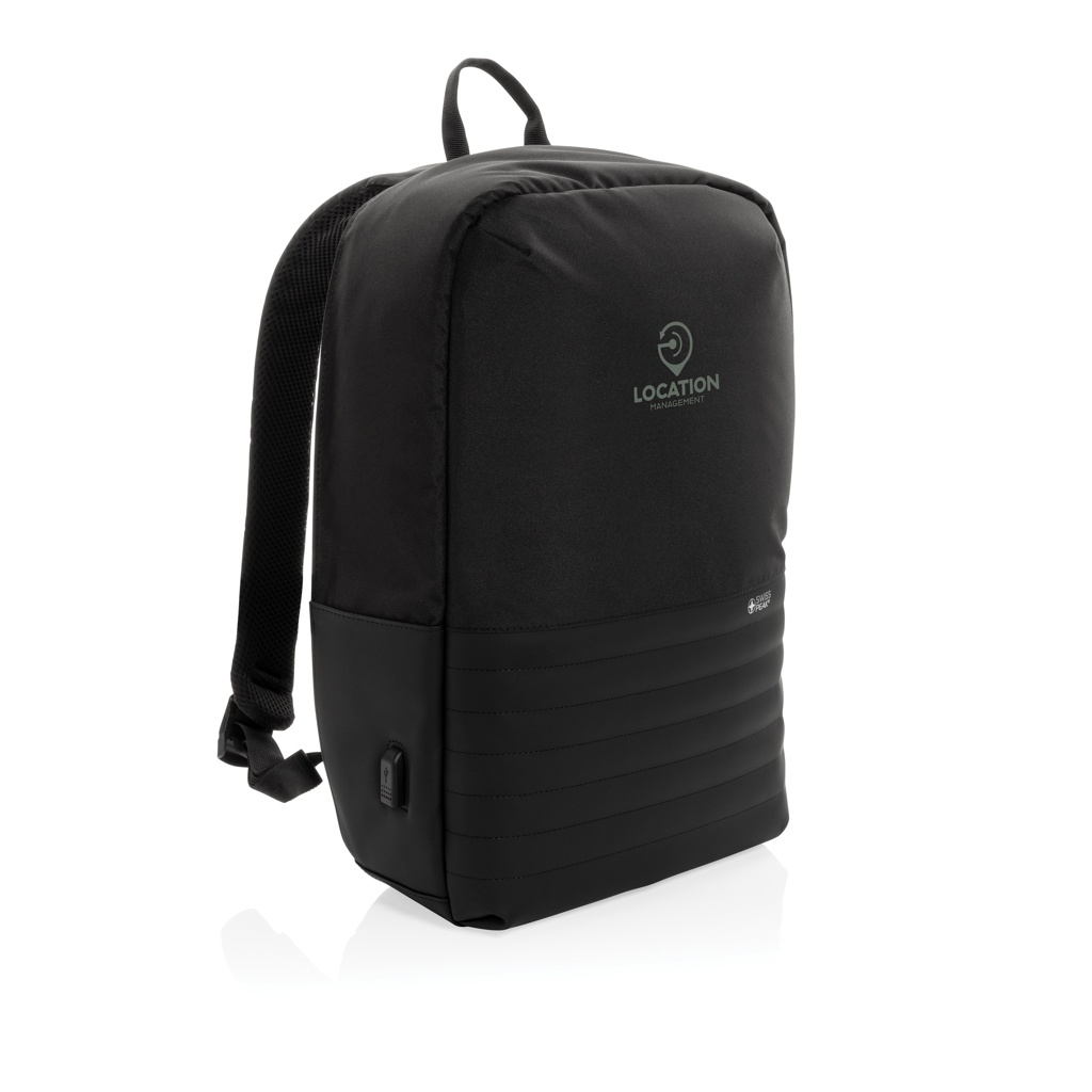 Swiss Peak AWARE Anti-Theft Laptop-Rucksack 15,6 Zoll aus rPET
