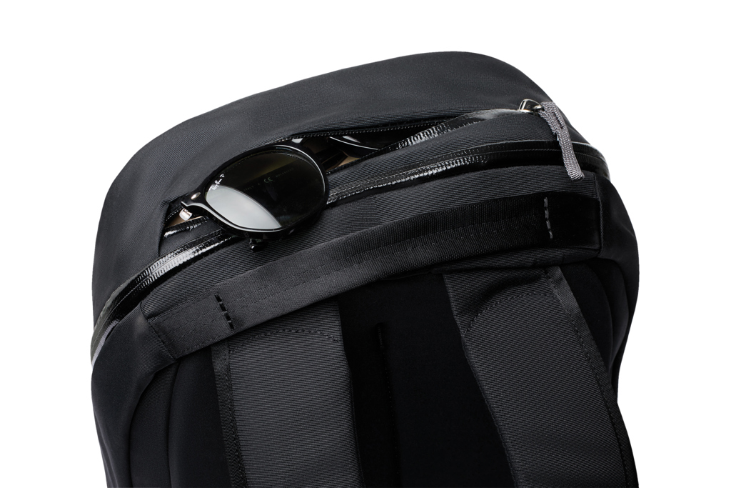 Bellroy Via Rucksack 16-Zoll, recyceltes PET, schwarz – bedruckbar