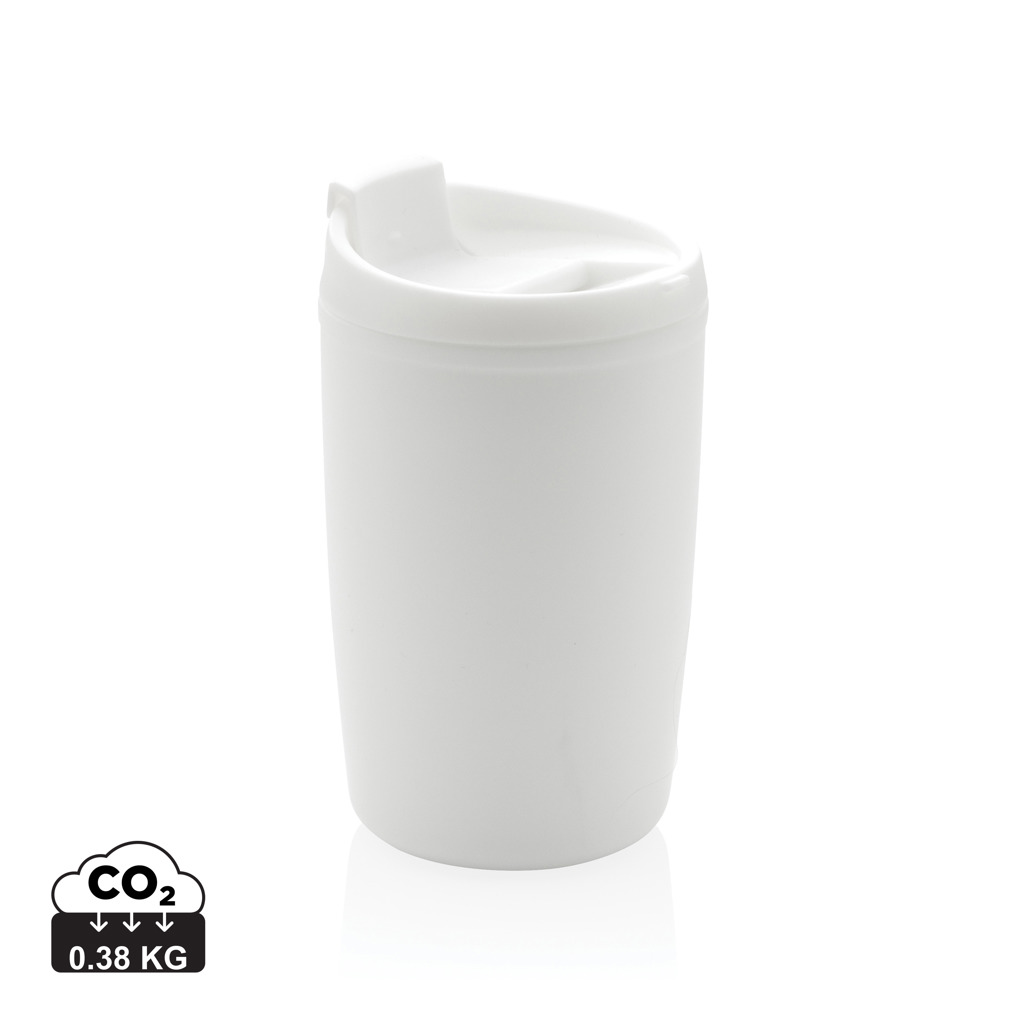 XD Collection GRS Recycling-PP-Becher mit Flip-Deckel, 300 ml XD Collection GRS Recycling-PP-Becher mit Flip-Deckel, 300 ml