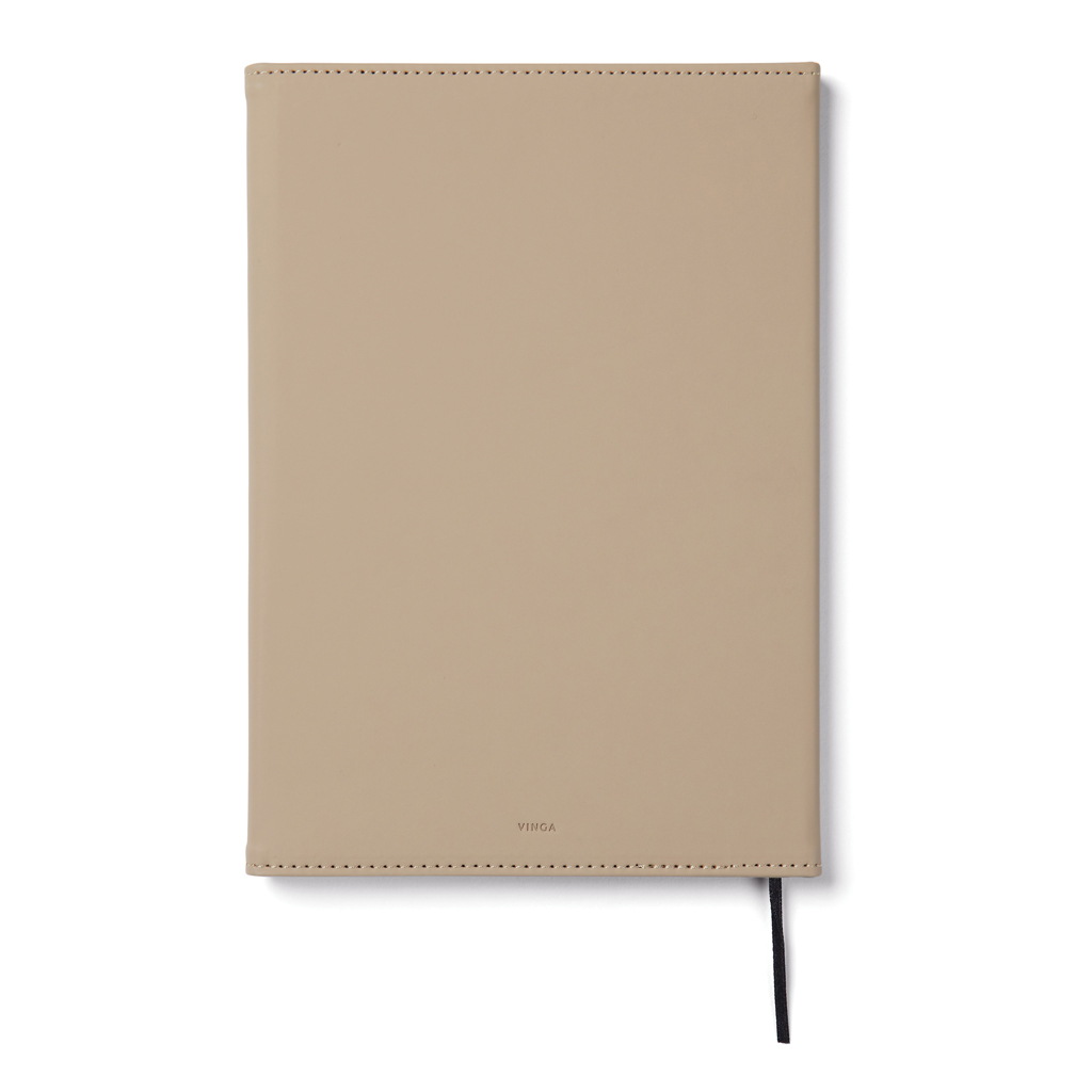 VINGA Baltimore A5-Notizbuch aus GRS-recyceltem PU und Papier