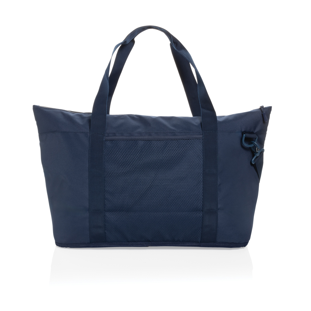 Sonny Aware RPET XL Kühltasche navy, 100 % recyceltes PET, mit Logodruck Sonny Aware RPET XL Kühltasche navy, 100 % recyceltes PET, mit Logodruck