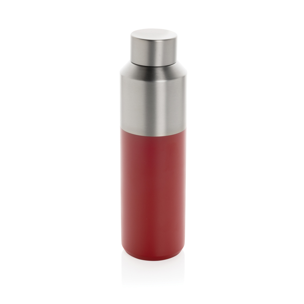 RCS-zertifiziert 95% recycelt: Edelstahlflasche 600ml rot