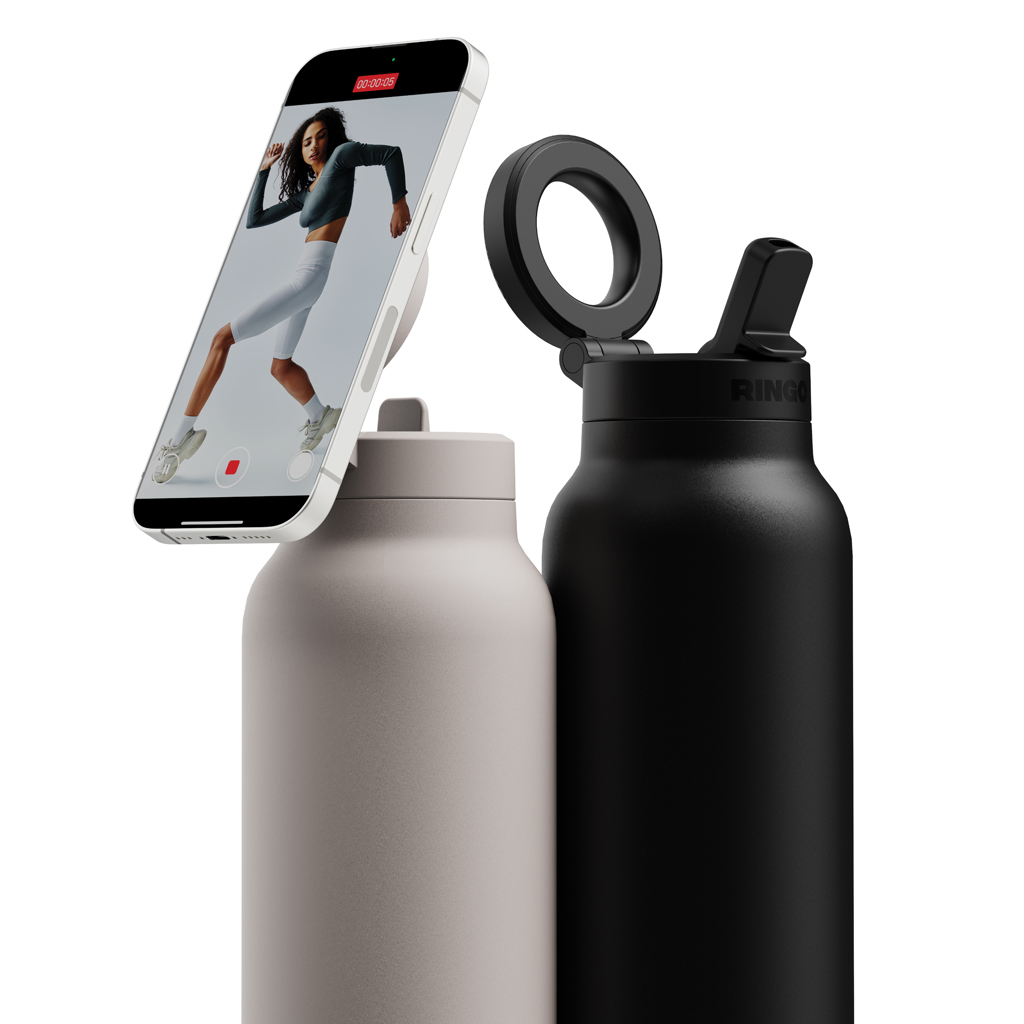 Ringo Pro Thermoflasche 710 ml mit MagSafe-Handyhalterung – gravierbar und bedruckbar