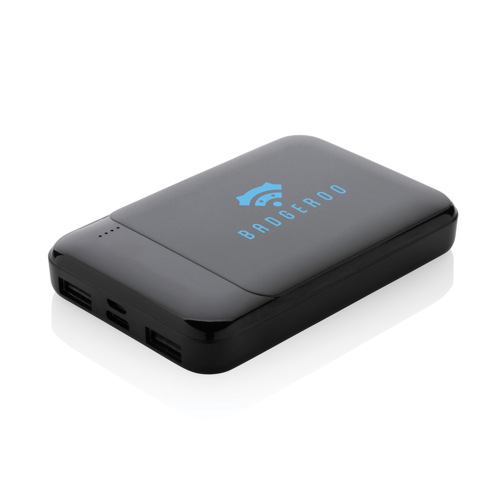 XD Collection Powerbank 5.000 mAh aus RCS-recyceltem ABS, bedruckbar XD Collection Powerbank 5.000 mAh aus RCS-recyceltem ABS, bedruckbar