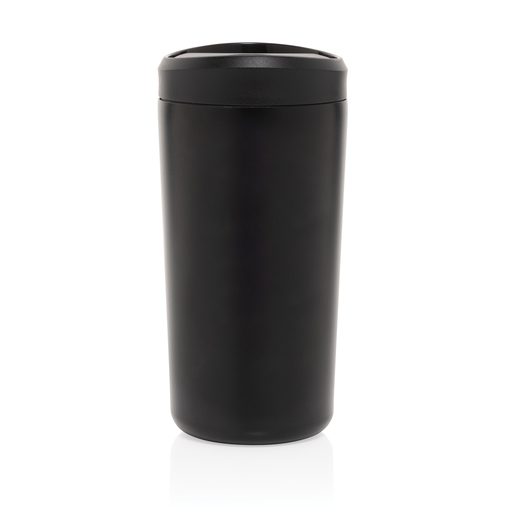 Avira Alix Klickbecher 400 ml — RCS-Recycling-Stahl mit One-Click-Deckel