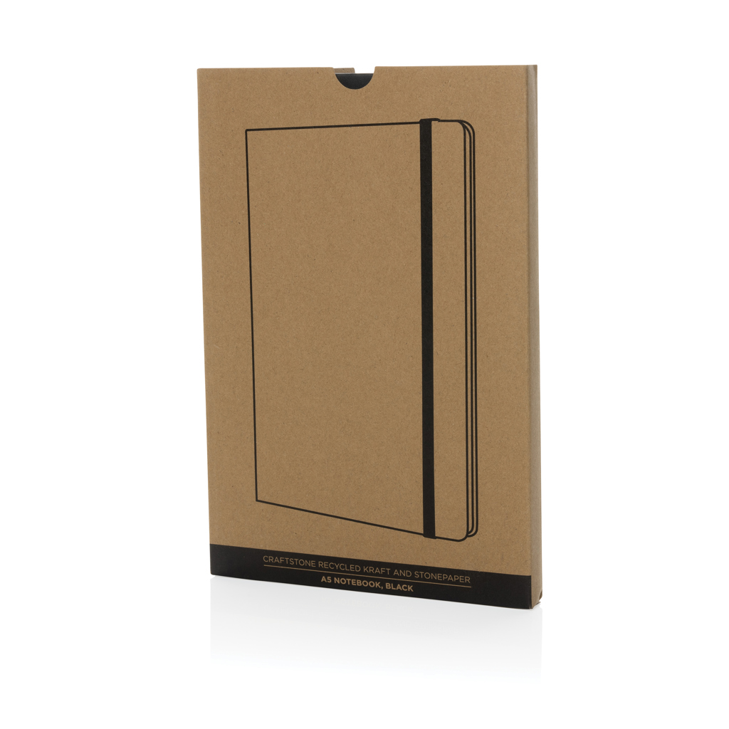 XD Collection Craftstone A5 Notizbuch aus FSC-Kraftpapier und Steinpapier — bedruckbar XD Collection Craftstone A5 Notizbuch aus FSC-Kraftpapier und Steinpapier — bedruckbar
