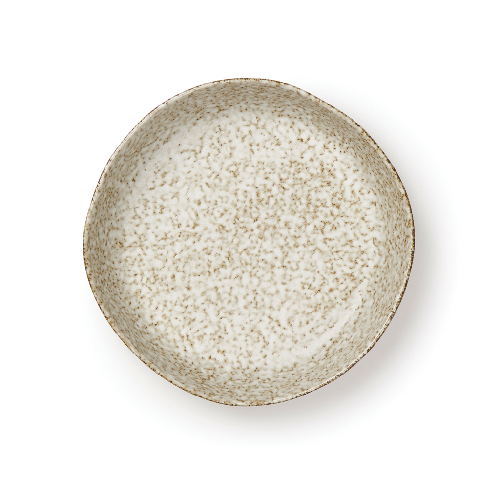 VINGA Nuvem Servierschüssel Steingut handglasiert Ø 24 cm beige