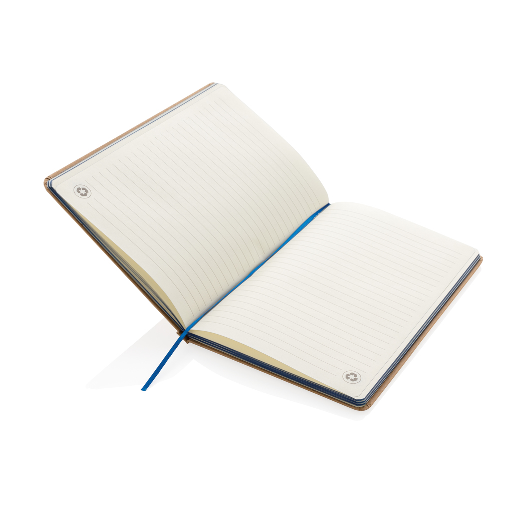 Kraft A5 Notizbuch mit Recyclingpapier, FSC Mix & BSCI, bedruckbar