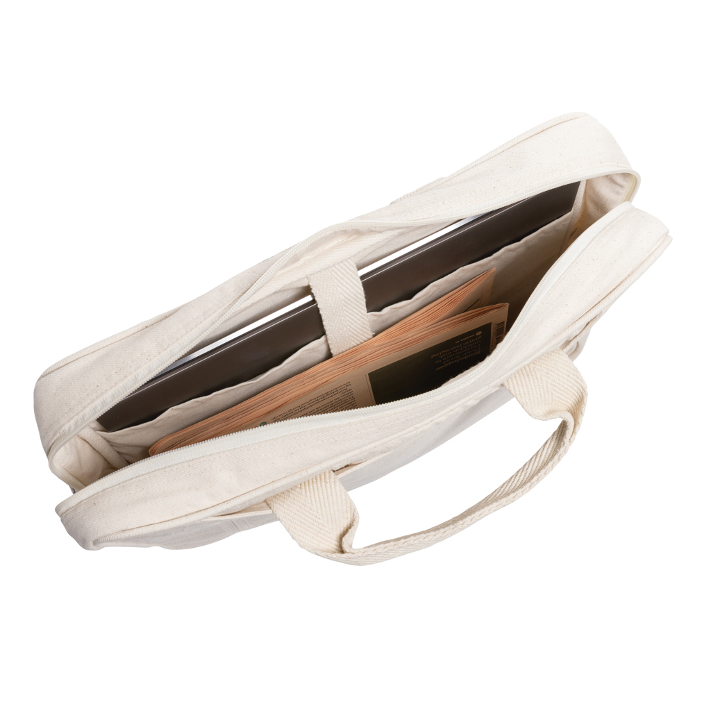 Laluka AWARE Laptop-Tasche 15,4 Zoll aus recycelter Baumwolle (XD Collection) – bedruckbar oder bestickbar