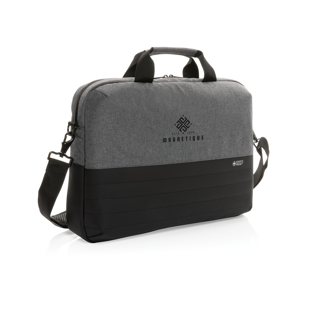 Swiss Peak AWARE RFID 15,6 Zoll Laptoptasche mit Logo bedrucken