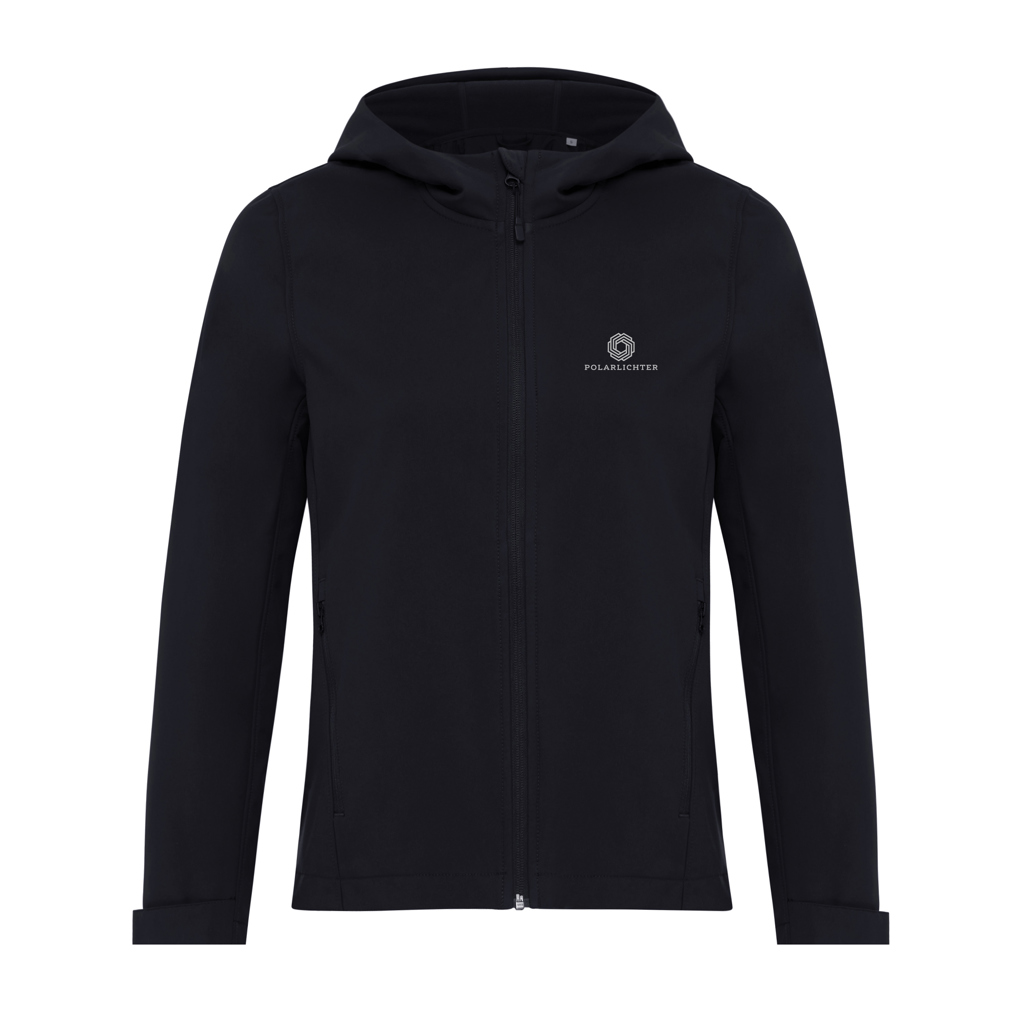 IQONIQ Makalu Damen-Softshelljacke aus recyceltem Polyester mit Logo-Veredelung