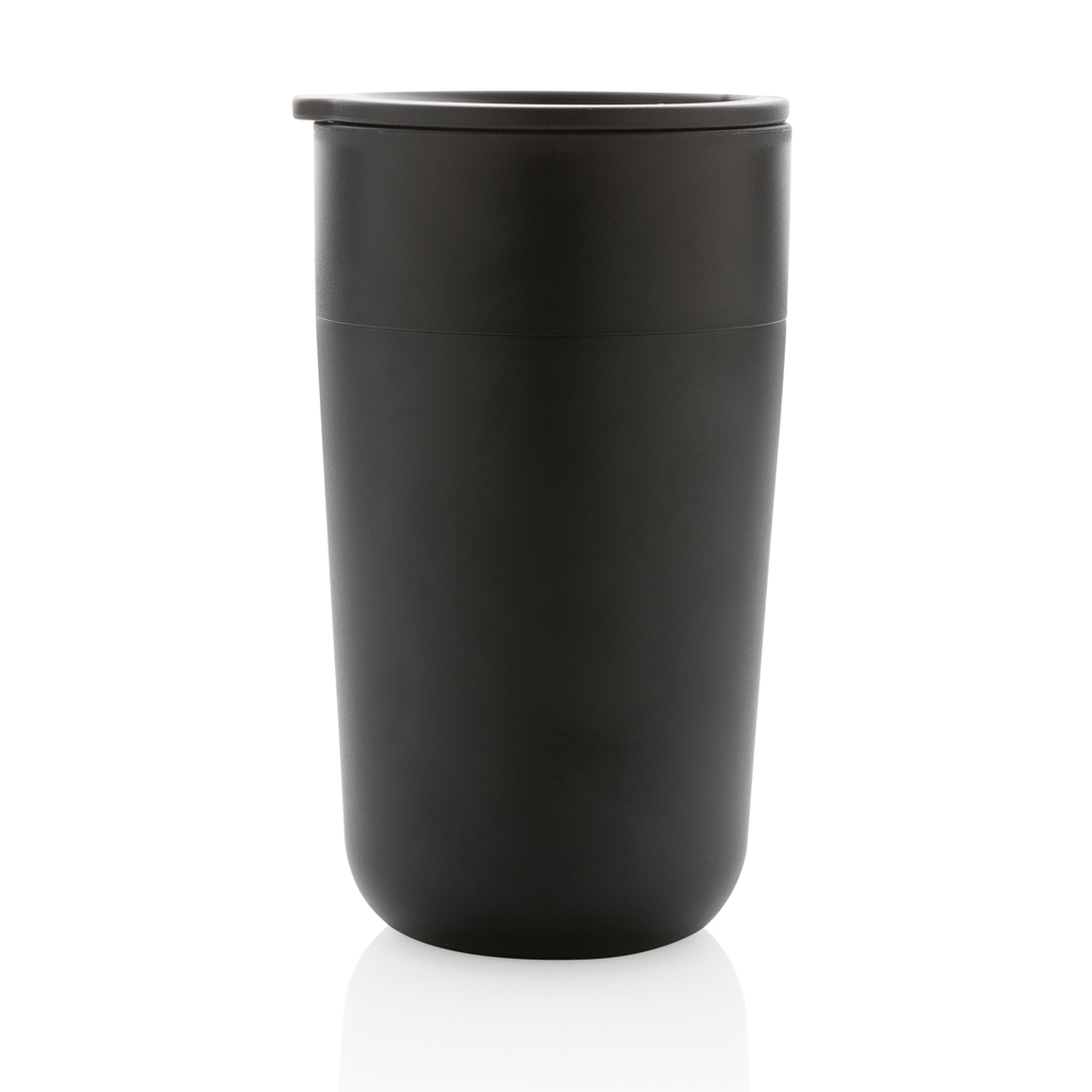 XD Collection GRS recycelter PP-Becher mit Griff 480 ml, Edelstahl, BPA-frei XD Collection GRS recycelter PP-Becher mit Griff 480 ml, Edelstahl, BPA-frei