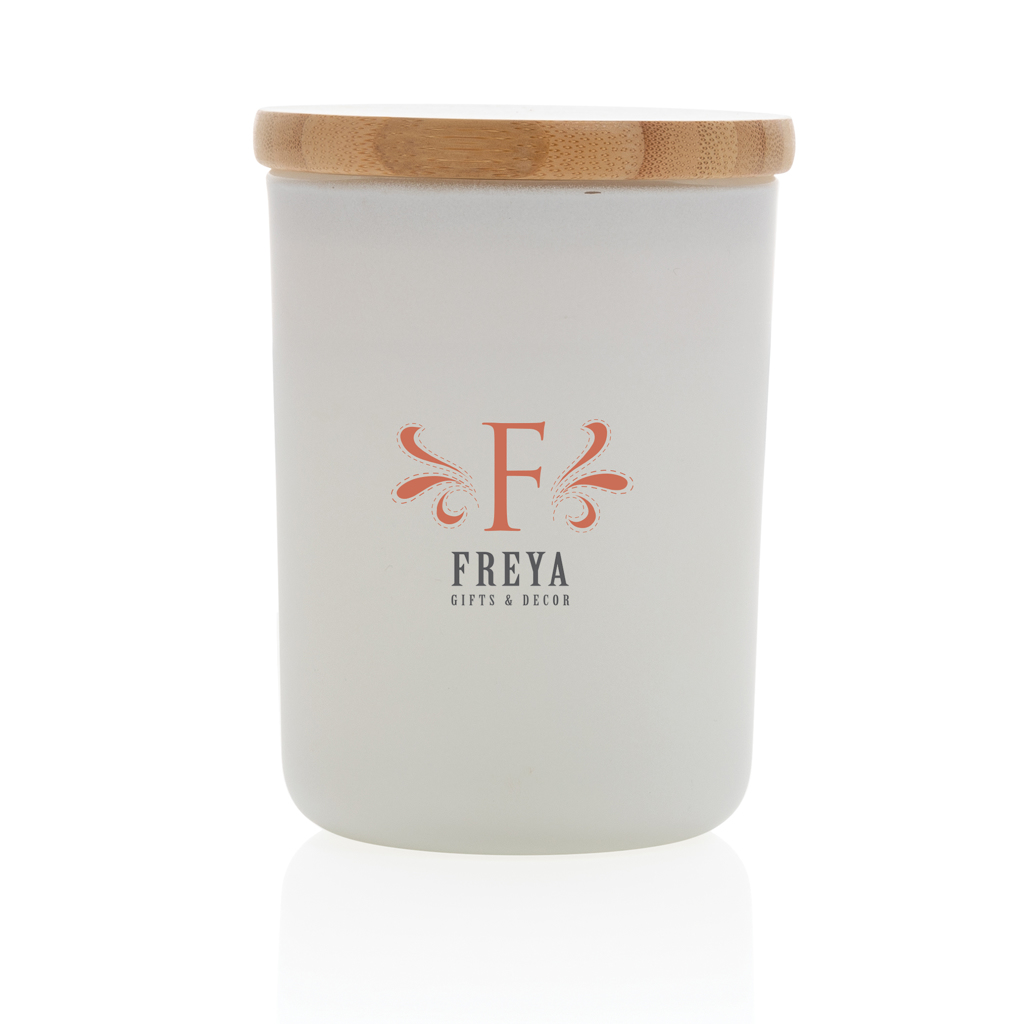 Ukiyo Deluxe Duftkerze mit Bambusdeckel, Jasmin im Glas Ukiyo Deluxe Duftkerze mit Bambusdeckel, Jasmin im Glas