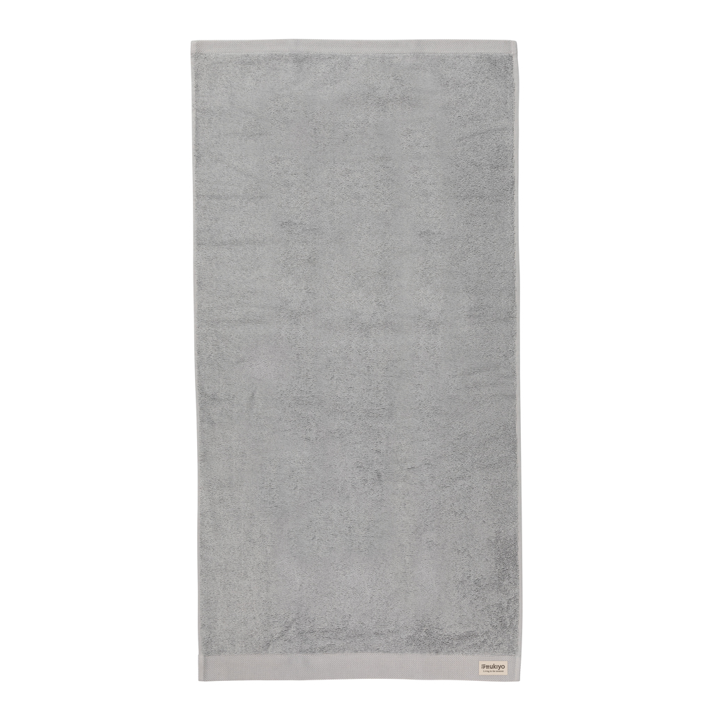 Ukiyo Sakura AWARE™ Badetuch 50 × 100 cm, recycelte Baumwolle, bestickbar