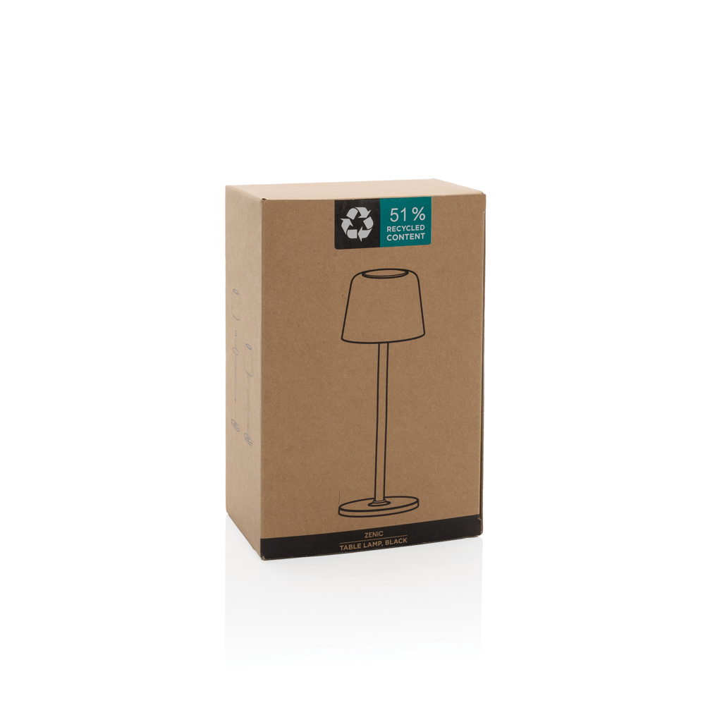 XD Collection Zenic USB-Tischleuchte aus RCS-recyceltem ABS mit Touch-Dimmer XD Collection Zenic USB-Tischleuchte aus RCS-recyceltem ABS mit Touch-Dimmer