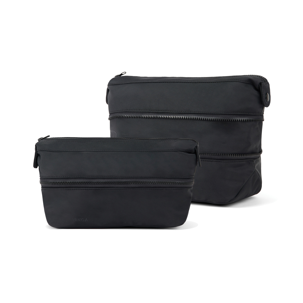 VINGA Baltimore Neo RCS erweiterbare Kulturtasche 5,5–7 l mit Logo VINGA Baltimore Neo RCS erweiterbare Kulturtasche 5,5–7 l mit Logo