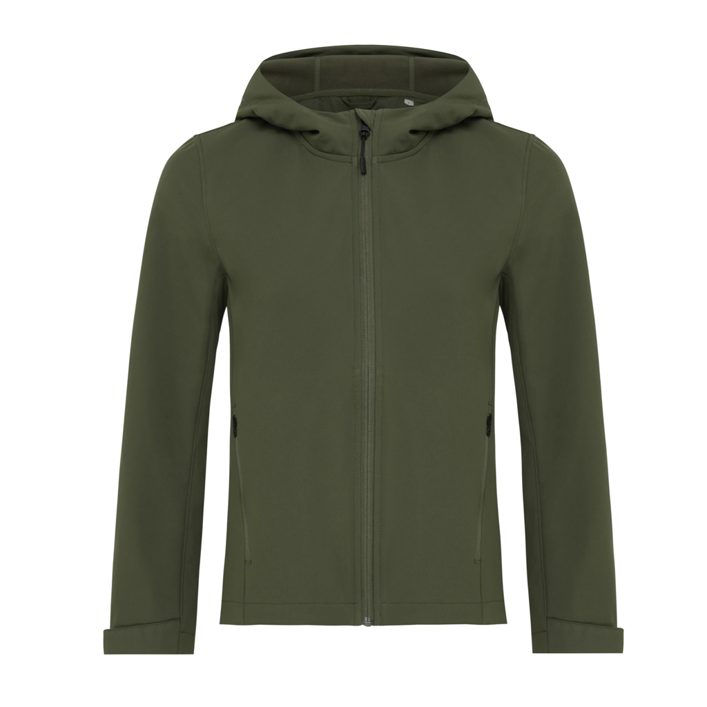 IQONIQ Makalu Damen-Softshelljacke aus recyceltem Polyester mit Logo-Veredelung