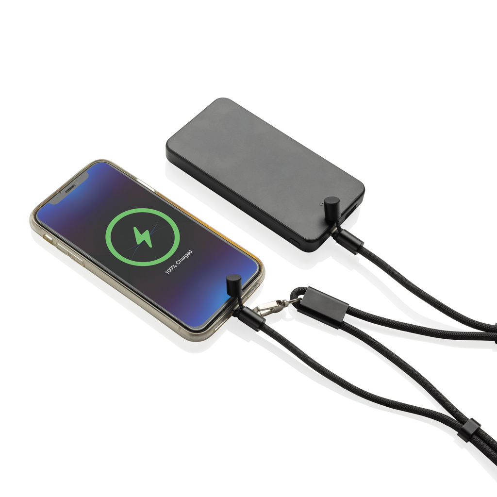 LoopAmp 160 cm USB-C-Ladekabel mit Umhängeband, 60 W, RCS rPET LoopAmp 160 cm USB-C-Ladekabel mit Umhängeband, 60 W, RCS rPET