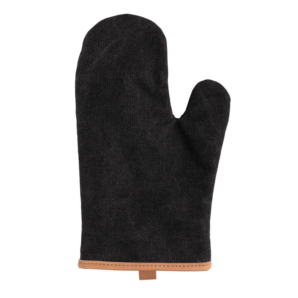 Gastro Canvas Ofenhandschuh 16oz – Hitzeschutz, schwarz