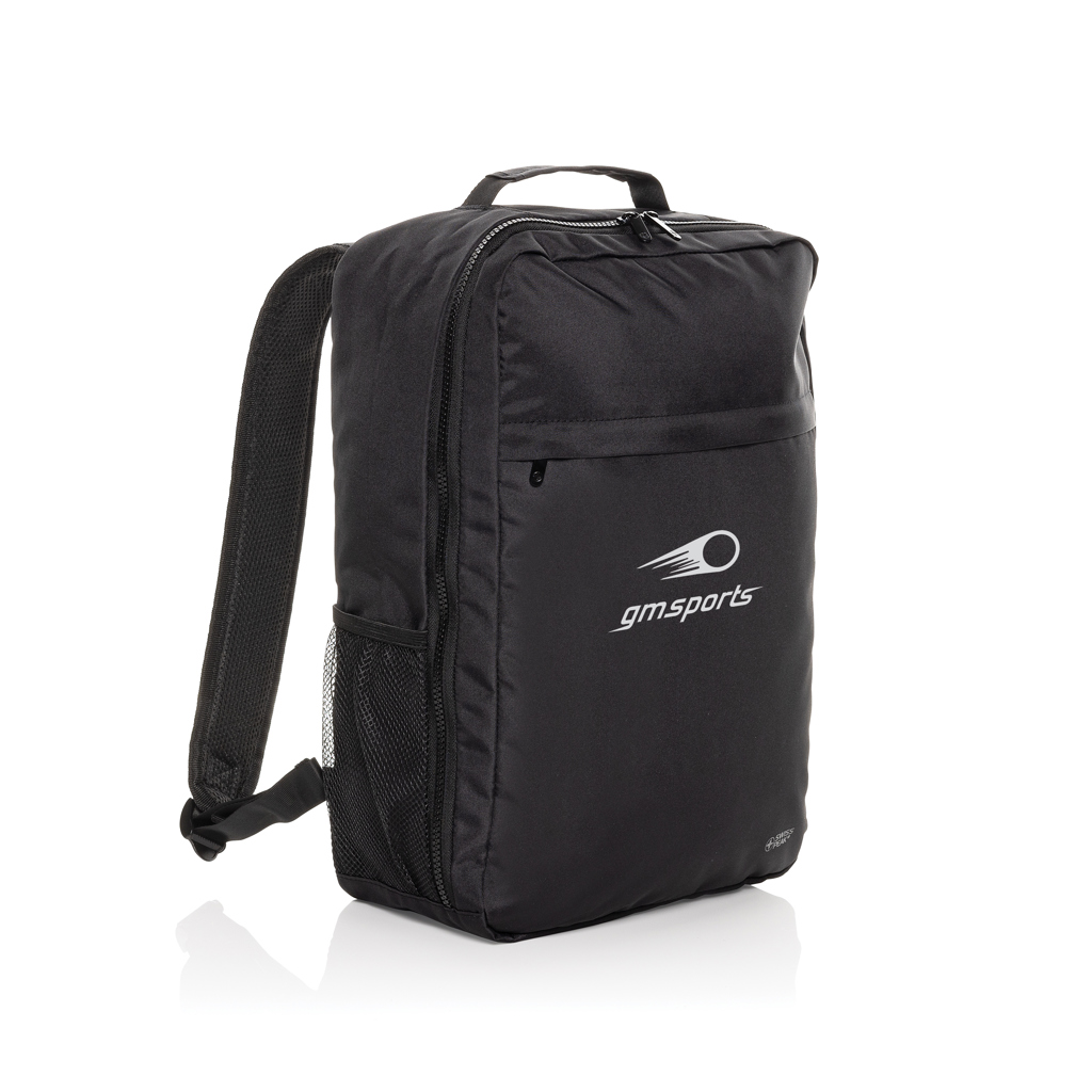 Swiss Peak Aware RPET Laptop-Rucksack 15,6 Zoll mit Logo-Druck Swiss Peak Aware RPET Laptop-Rucksack 15,6 Zoll mit Logo-Druck