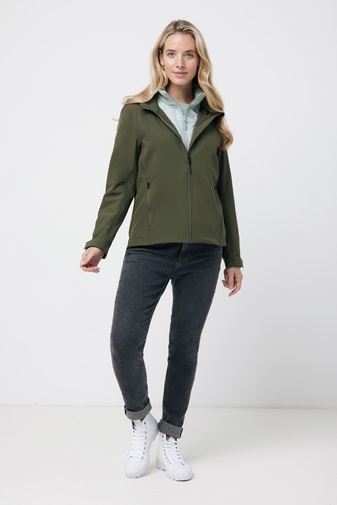 IQONIQ Makalu Damen-Softshelljacke aus recyceltem Polyester mit Logo-Veredelung IQONIQ Makalu Damen-Softshelljacke aus recyceltem Polyester mit Logo-Veredelung