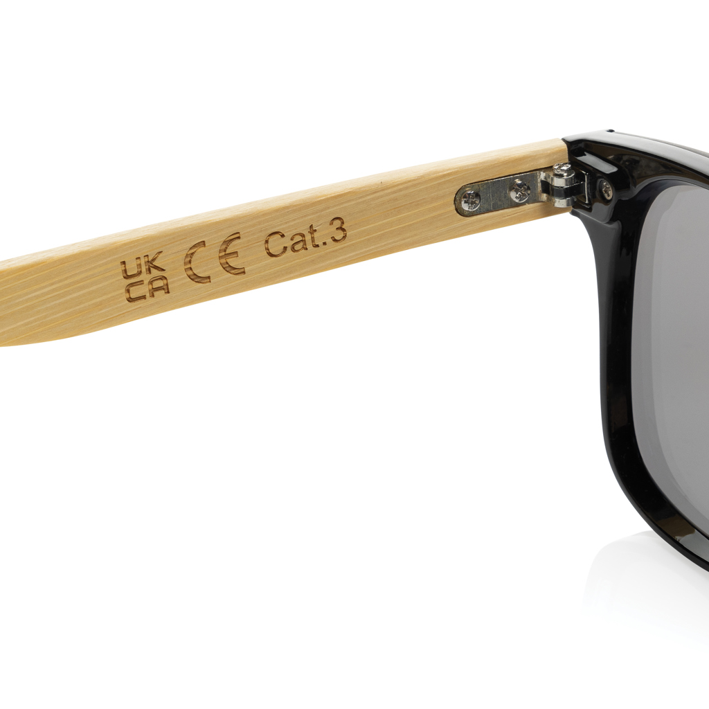 Prism Sonnenbrille aus recyceltem PC mit FSC-Bambusbügeln (RCS) Prism Sonnenbrille aus recyceltem PC mit FSC-Bambusbügeln (RCS)
