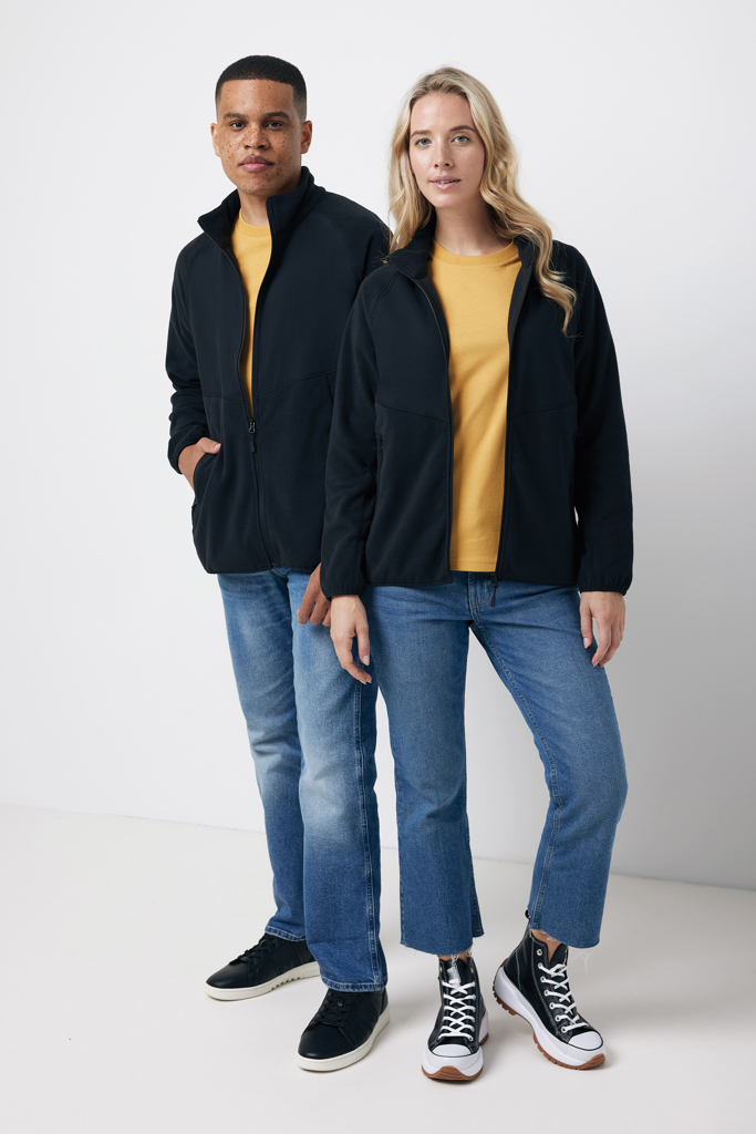 iqoniq Talung Mikrofleece-Jacke aus 100% recyceltem Polyester (Unisex) mit Logo-Veredelung iqoniq Talung Mikrofleece-Jacke aus 100% recyceltem Polyester (Unisex) mit Logo-Veredelung