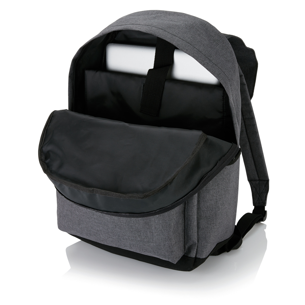 PVC-freier 15,6'' Laptop-Rucksack 600D Business – grau PVC-freier 15,6'' Laptop-Rucksack 600D Business – grau