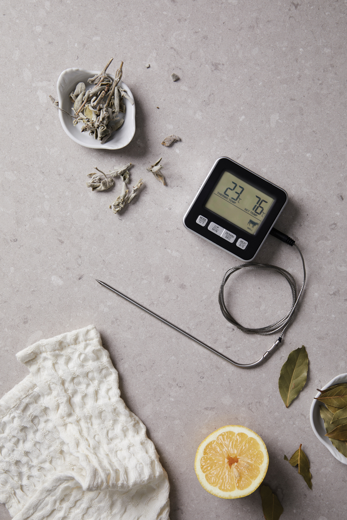 VINGA Hays Küchenthermometer mit Timer & Alarm – Tampondruck-veredelbar VINGA Hays Küchenthermometer mit Timer & Alarm – Tampondruck-veredelbar