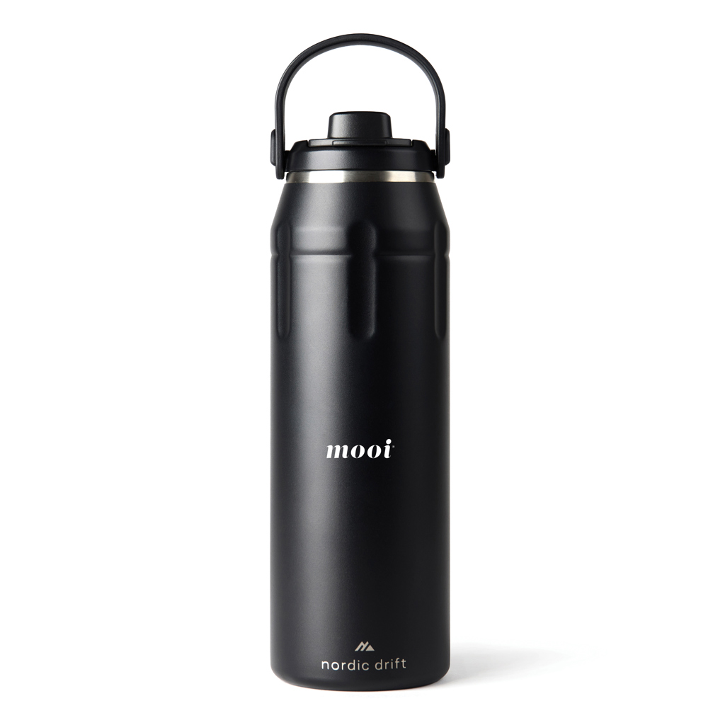 Nordic Drift trail Sportflasche 940 ml aus recyceltem RCS-Edelstahl, bedruckbar Nordic Drift trail Sportflasche 940 ml aus recyceltem RCS-Edelstahl, bedruckbar