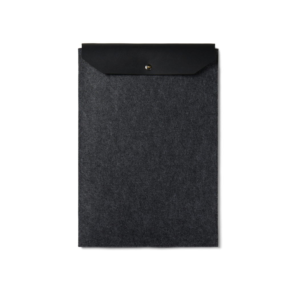 VINGA Albon Laptop-Sleeve 17 Zoll aus GRS-recyceltem Filz mit PU-Klappe VINGA Albon Laptop-Sleeve 17 Zoll aus GRS-recyceltem Filz mit PU-Klappe